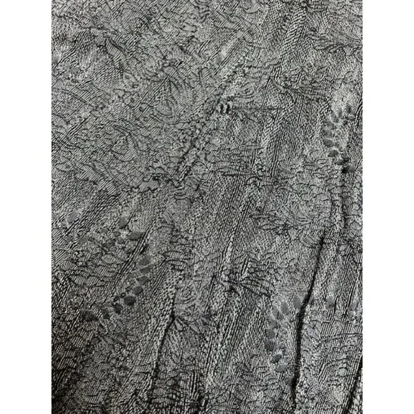 Sz 3 - Chico's lace print maxi skirt - black- XL 16 - Picture 3 of 3